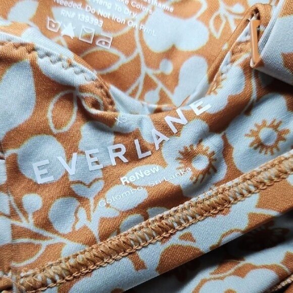 Everlane ReNew Floral Bikini Swimsuit Set New XS Beach Retro Boho Vacation - Picture 9 of 9